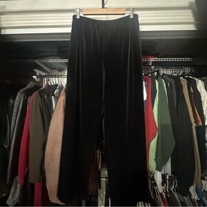 Briggs New York Black Velvet Track Pants